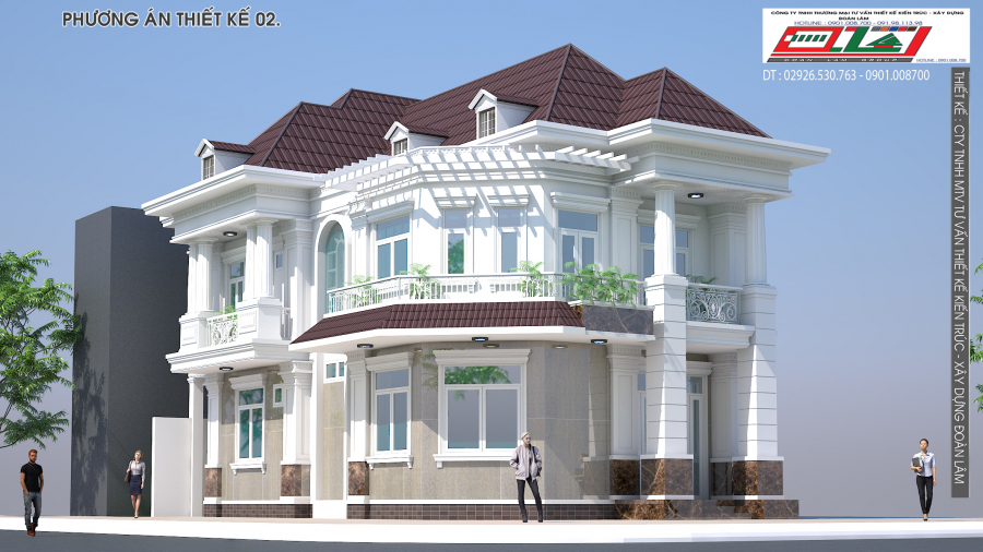 CÔNG TRÌNH BIỆT THỰ PHỐ 2 MẶT TIỀN TẠI KDC TRUNG TÂM THÀNH PHỐ 